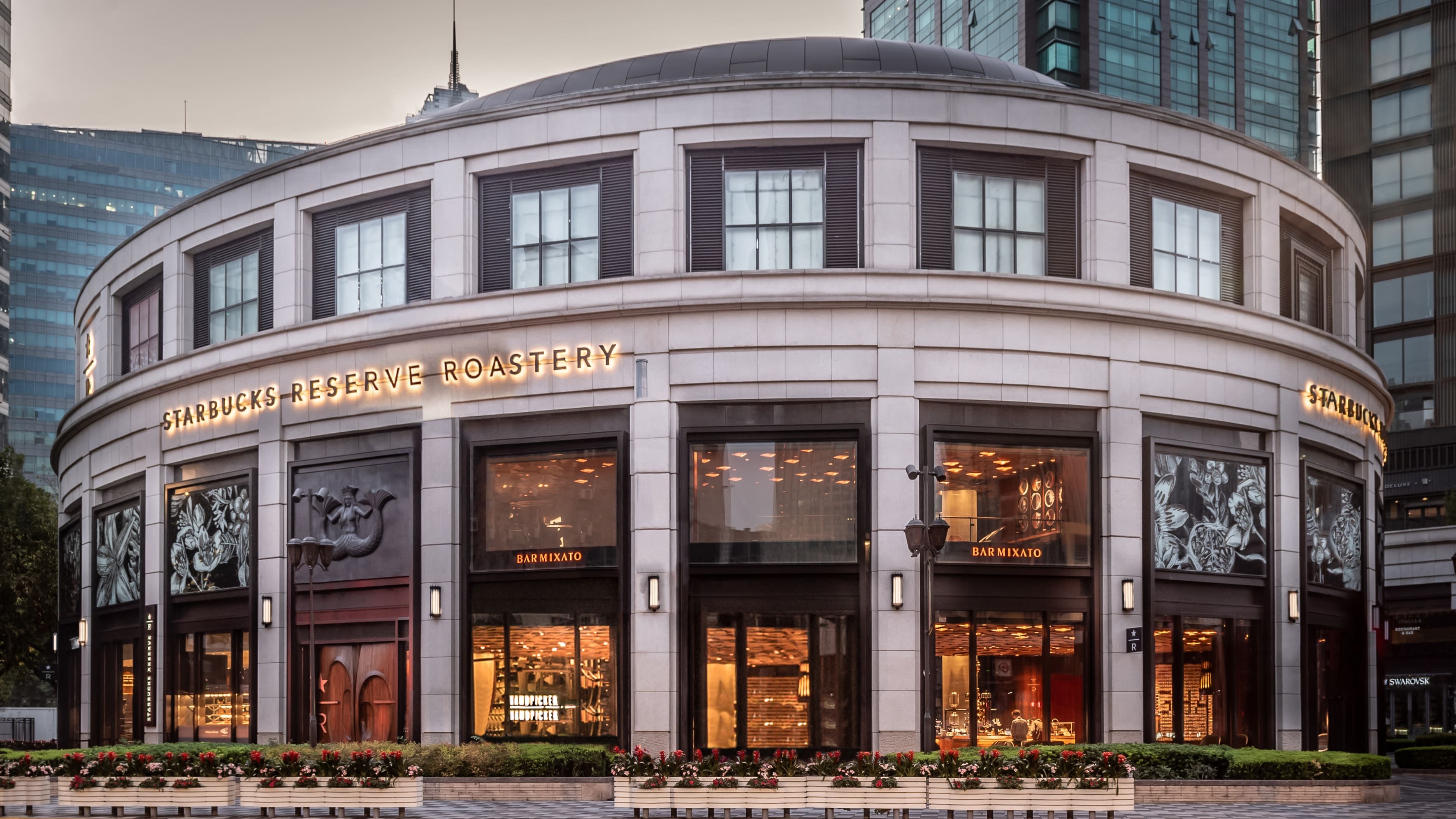 Exterior façade of Starbucks Reserve™ Roastery Shanghai