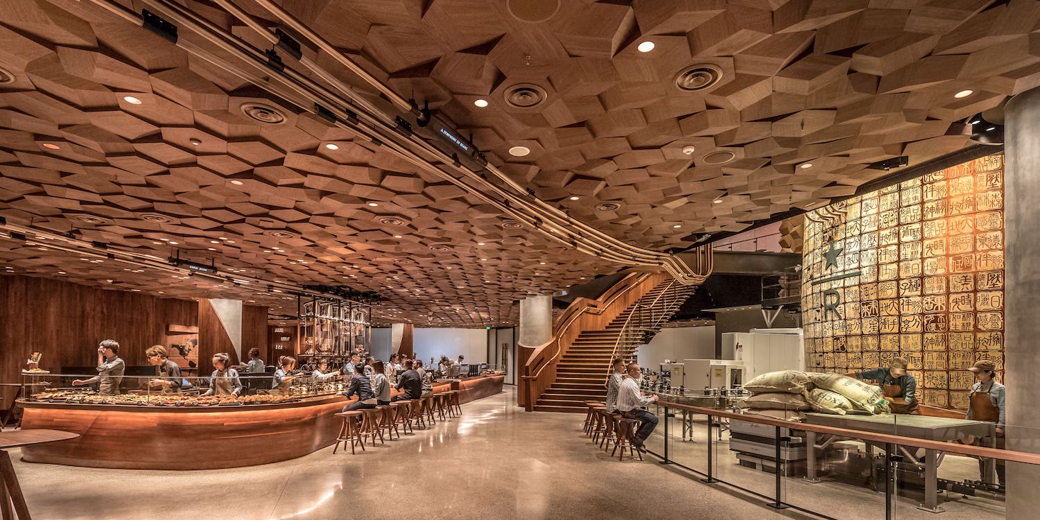 unique design of Starbucks Shanghai Roastery